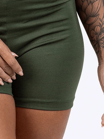 Vendedor IndicadoShort Meia Coxa Academia Feminino Fitness Em Suplex