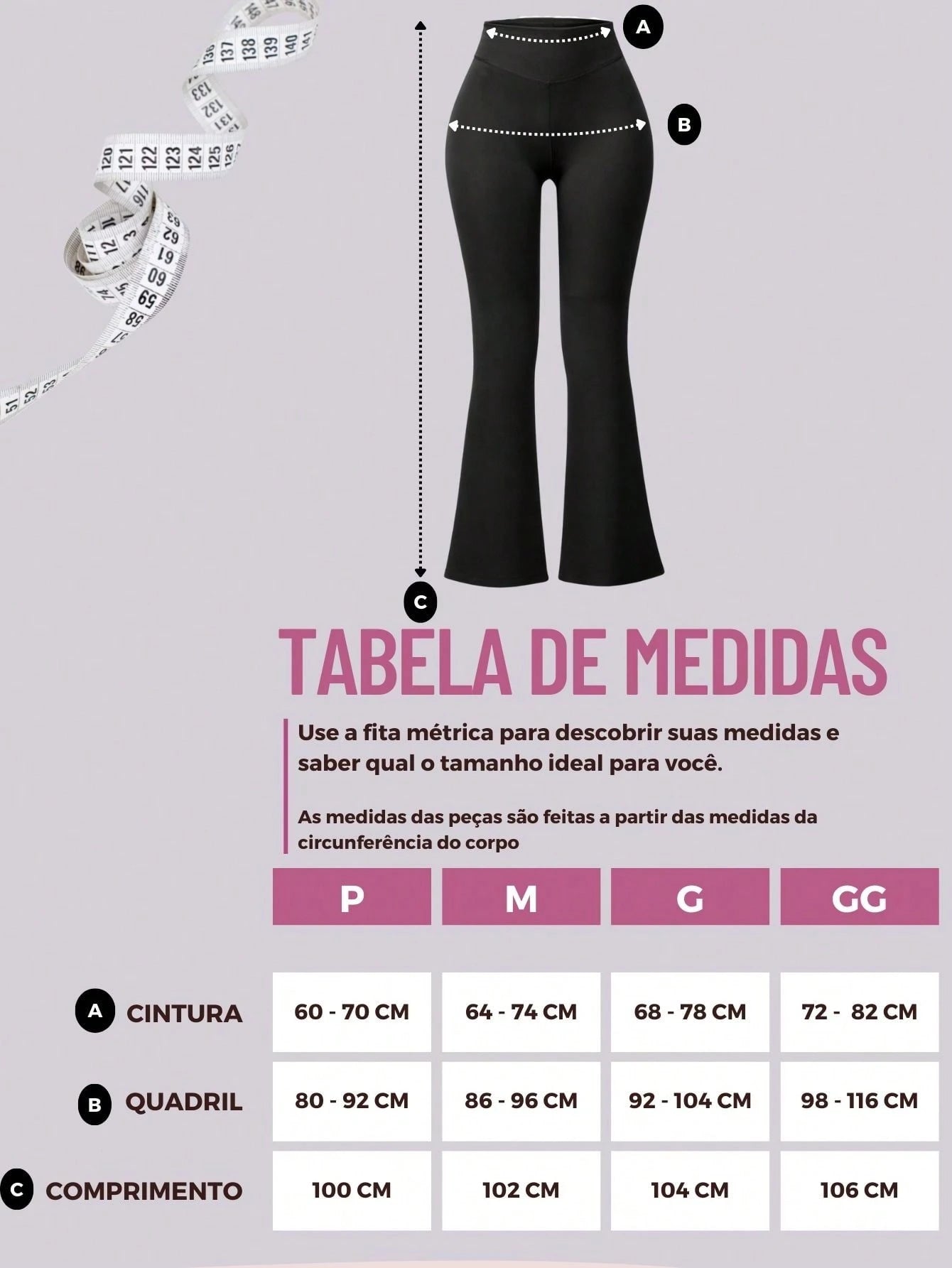 Calça Bailarina Cintura Alta