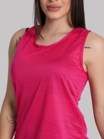 Regata Feminina Dry Fit Furadinha Roupa Academia Fitness Esportiva Treino