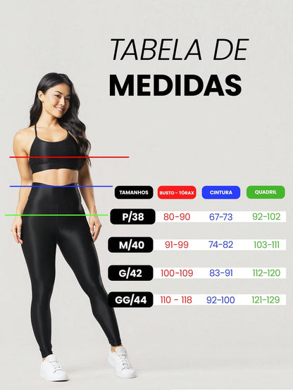 Calça legging fitness feminina canelada cintura alta com brilho para treino premium